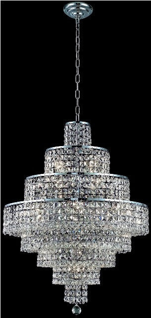 ZC121-2039D26C/EC By Regency Lighting Maxim Collection 18 Light Chandeliers Chrome Finish