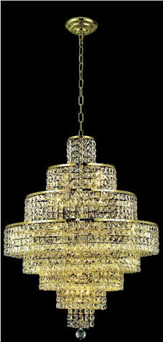 ZC121-2039D26G/EC By Regency Lighting Maxim Collection 18 Light Chandeliers Gold Finish