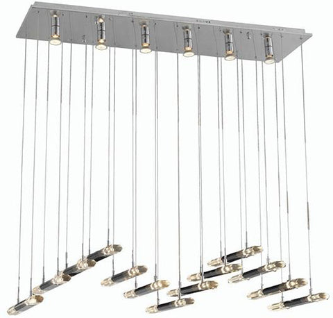 C121-2089G47C/EC By Elegant Lighting - Alpha Collection Chrome Finish 6 Lights Foyer/Hallway