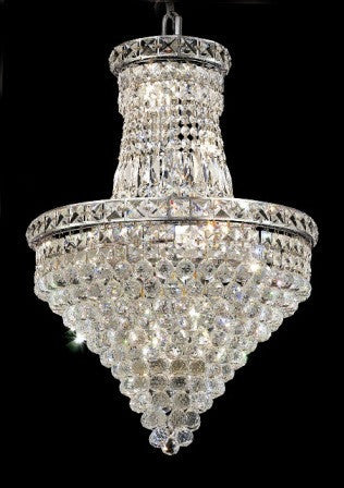 C121-2527D18C By Regency Lighting-Tranquil Collection Chrome Finish 12 Lights Chandelier