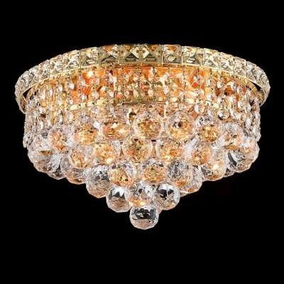 C121-2527F14G By Regency Lighting-Tranquil Collection Gold Finish 4 Lights Flush