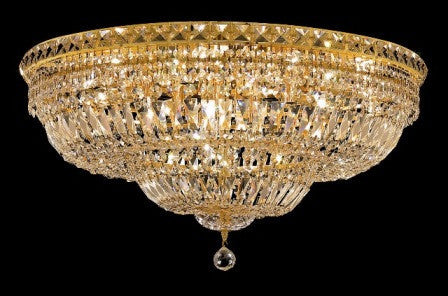 ZC121-V2528F30G By Regency Lighting-Tranquil Collection Gold Finish 18 Lights Flush