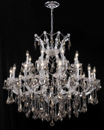 C121-2801D36C-GT By Regency Lighting-Maria Theresa Collection Chrome Finish 24 Lights Chandelier