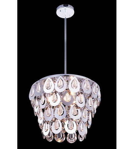 C121-2913D16C/RC By Elegant Lighting Sophia Collection 4 Light Pendant