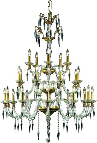 C121-5825G40FG/EC By Elegant Lighting - Grande Collection French Gold Finish 25 Lights Foyer/Hallway