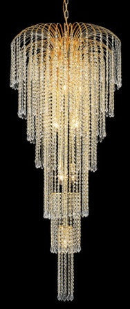 C121-6801G25G By Regency Lighting-Falls Collection Gold Finish 11 Light Chandelier