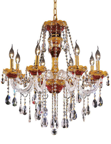 ZC121-7810D26G/EC By Regency Lighting - Alexandria Collection Gold Finish 8 Lights Dining Room