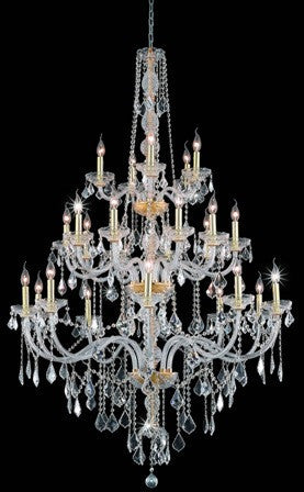 C121-7825G43G By Regency Lighting-Verona Collection Gold Finish 25 Lights Chandelier