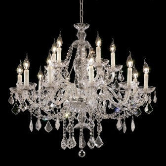 C121-7831G35C By Regency Lighting-Alexandria Collection Chrome Finish 15 Lights Chandelier