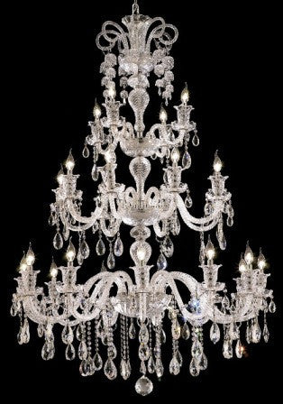 C121-7832G44C By Regency Lighting-Elizabeth Collection Chrome Finish 24 Lights Chandelier