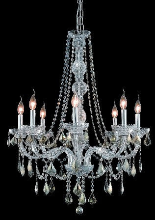 C121-7858D28C-GT By Regency Lighting-Verona Collection Chrome Finish 8 Lights Chandelier