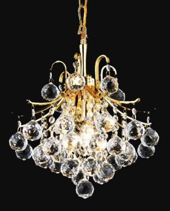 ZC121-V8000D12G By Regency Lighting-Toureg Collection Gold Finish 3 Lights Chandelier