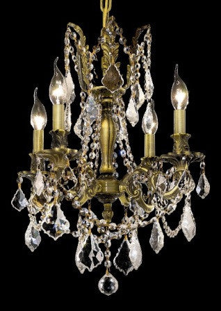 C121-9204D17AB By Regency Lighting-Rosalia Collection Antique Bronze Finish 4 Lights Chandelier