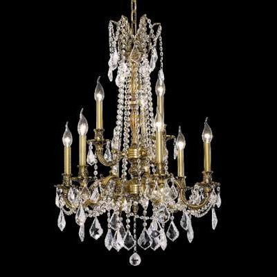 C121-9209D23FG By Regency Lighting-Rosalia Collection French Gold Finish 9 Lights Chandelier