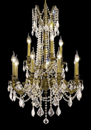 C121-9212D24AB By Regency Lighting-Rosalia Collection Antique Bronze Finish 12 Lights Chandelier