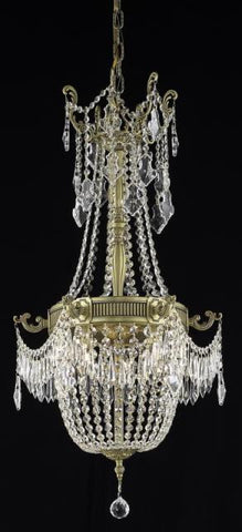 ZC121-9306D18FG/EC By Regency Lighting Esperanza Collection 6 Light Chandeliers French Gold Finish