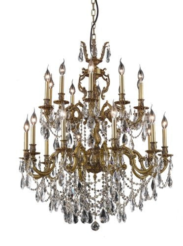 ZC121-9420G36FG/RC By Regency Lighting Marseille Collection 20 Lights Chandelier French Gold Finish