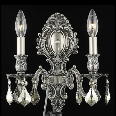 ZC121-9602W10DB/EC By Regency Lighting Monarch Collection 2 Lights Wall Sconce Dark Bronze Finish