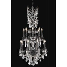 C121-9616D27DB/RC By Elegant Lighting Monarch Collection 16 Lights Chandelier Dark Bronze Finish