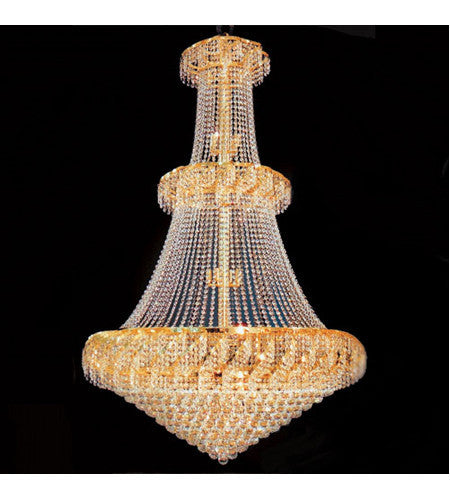 ZC121-VECA1G42G By REGENCY - Belenus Collection 24k Gold Plated Finish Chandelier