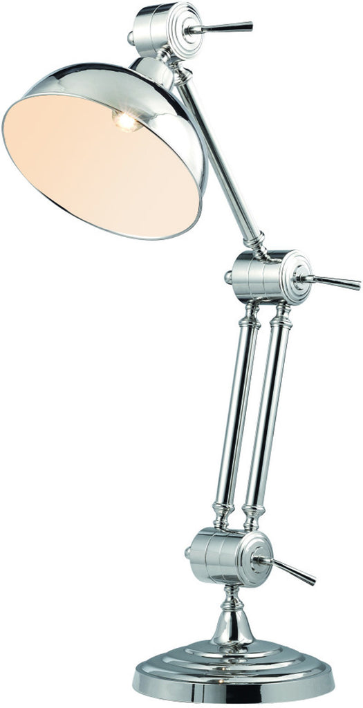 C121-TL1256 By Elegant Lighting - Vintage Task Collection Chrome Finish 1 Light Table Lamp