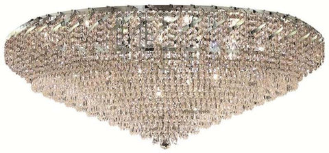 ZC121-ECA4F48C/EC By Regency Lighting - Belenus Collection Chrome Finish 36 Lights Flush Mount