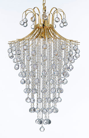 French Empire Crystal Chandelier Chandeliers Lighting H40" X W24" - J10-B12/CG/26055/9