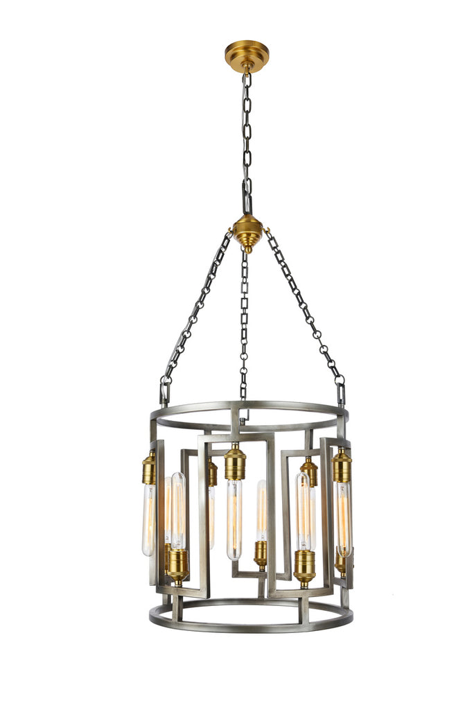 ZC121-1544D18VN - Urban Classic: Fontana 10 light in 
Vintage Nickel chandelier