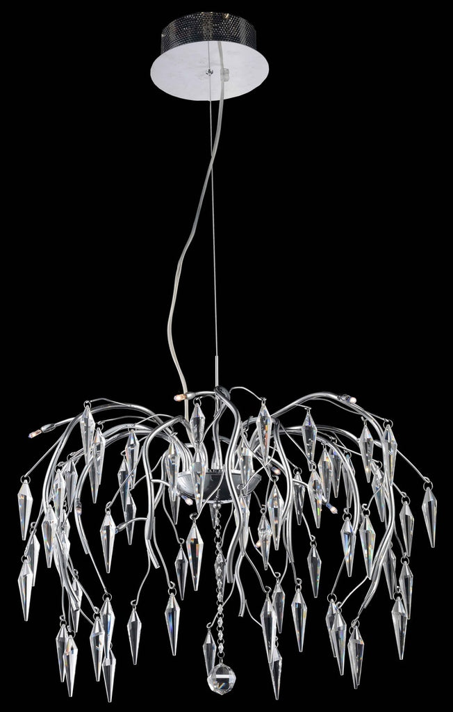 C121-5008D24C/EC - Regency Lighting: Amour 12 light Chrome Chandelier Clear Elegant Cut Crystal