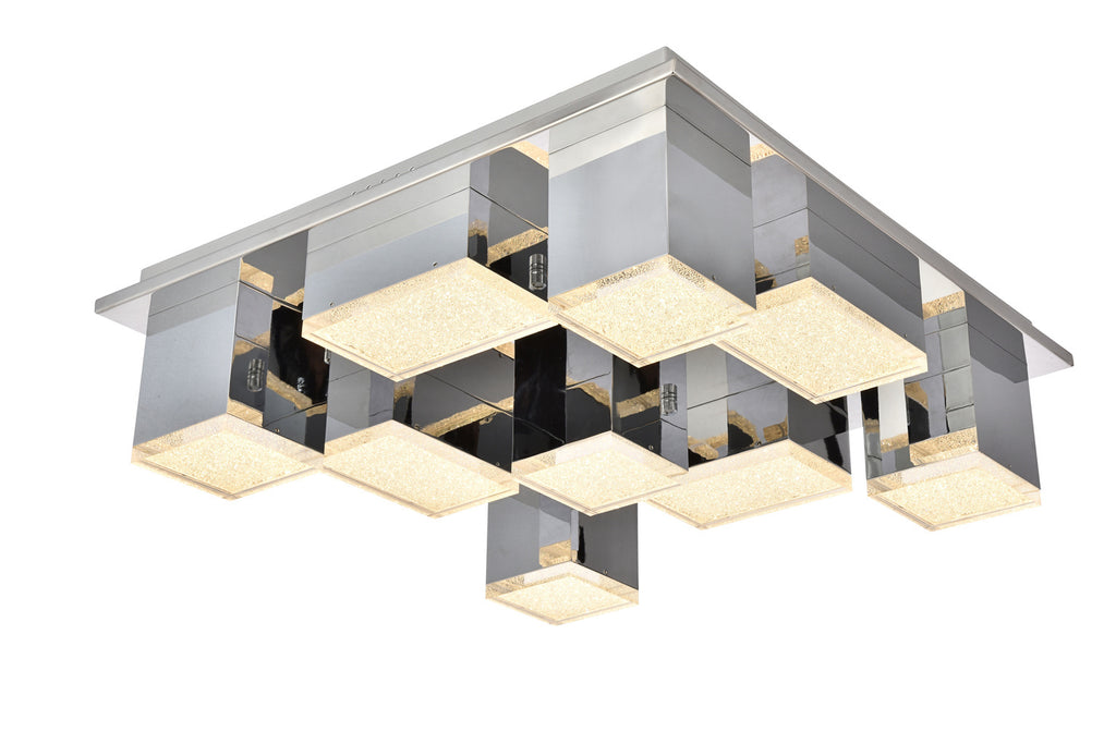 ZC121-5100F9C - Regency Lighting: Glasgow 9 Light Chrome Flush Mount