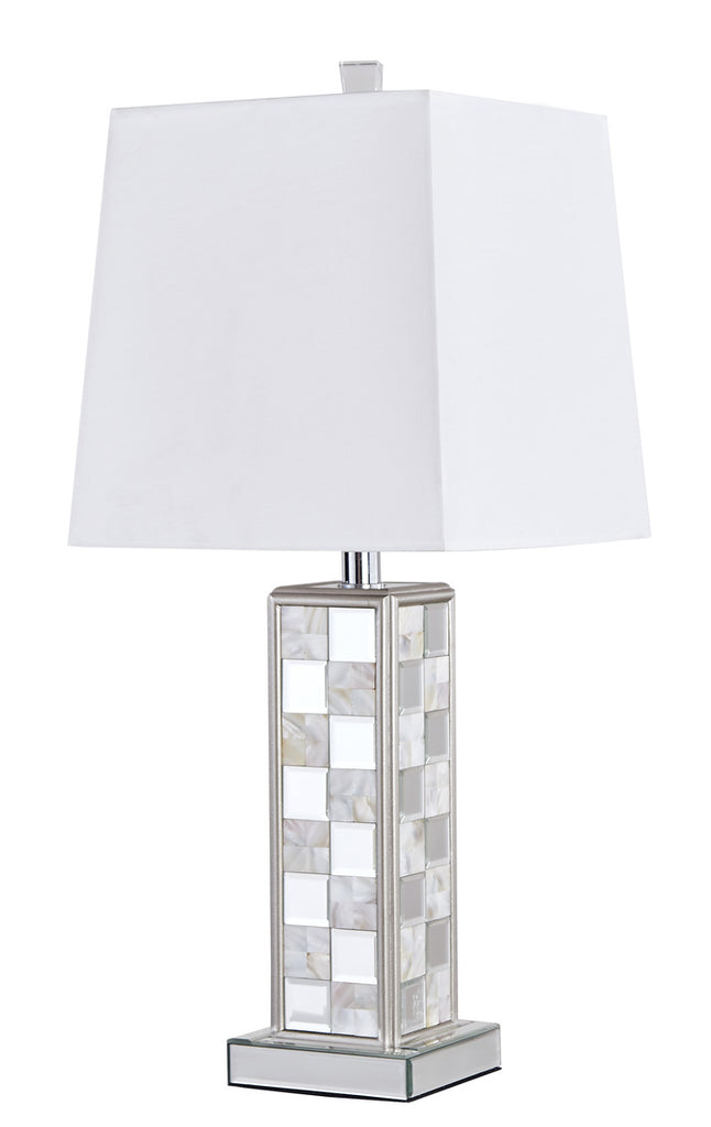 ZC121-ML9304 - Regency Decor: Sparkle Collection 1-Light Silver Finish Table Lamp