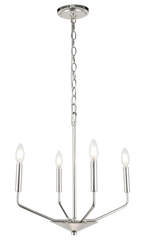 ZC121-LD8024D18C - Living District: Enzo 4 light Chrome pendant