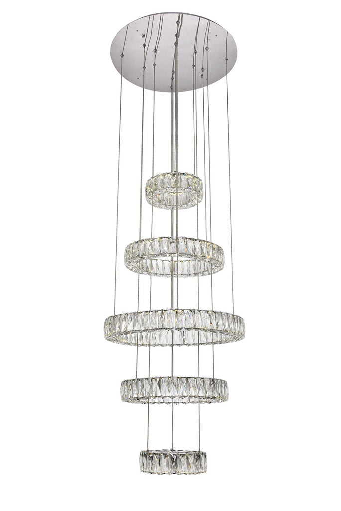 ZC121-3503G5LC - Regency Lighting: Monroe Integrated LED chip light Chrome Chandelier Clear Royal Cut Crystal