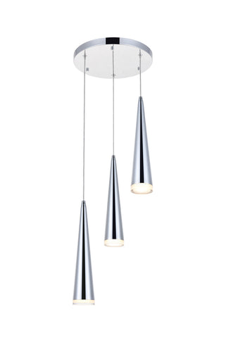 ZC121-5201D12C - Regency Lighting: Fantasia 3 light Chrome LED Pendant