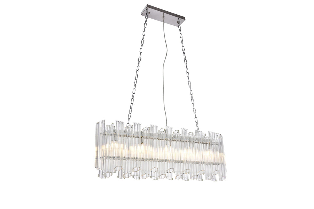 ZC121-1707D40C - Urban Classic: Riviera 5 Light Chrome Chandelier