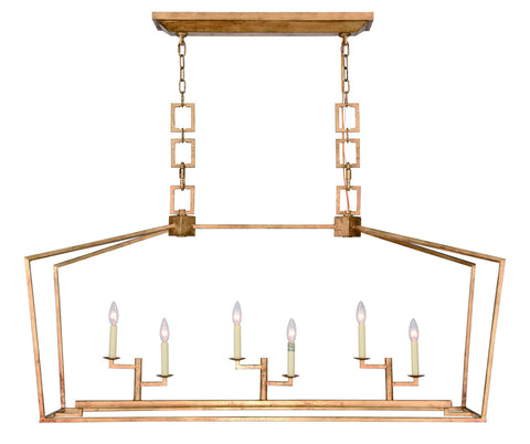 ZC121-1512G54GI - Urban Classic: Denmark 6 light Golden Iron Chandelier